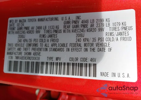 2024 Mazda Cx-50 2.5 S Premium Plus Package z USA, uszkodzony, nr VIN 7MMVABEM3RN200638